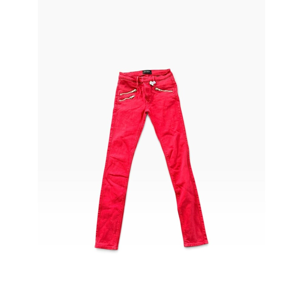 Women's Black Orchid Red Skinny Jeans 25